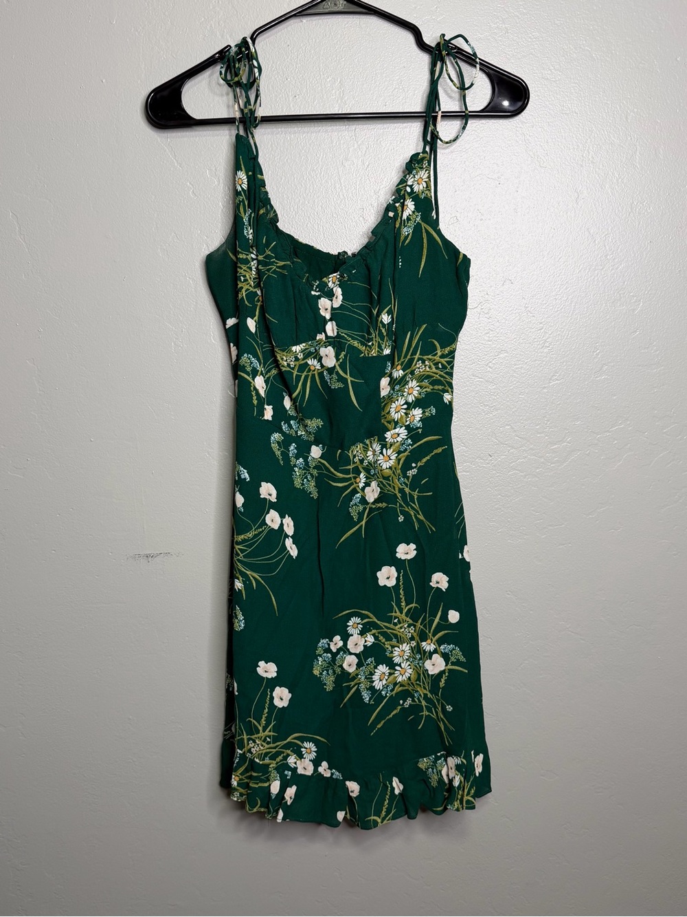Reformation Women’s Green Floral Esther Floral Mini Dress Sz 8